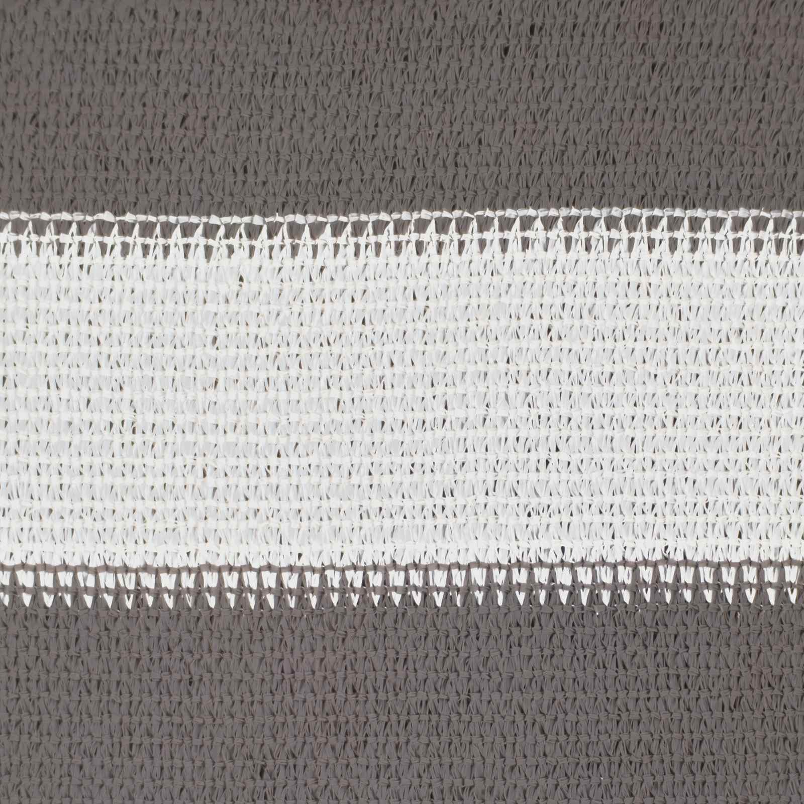 Sonnensegel Hellgrau und Weiß 4 x 6 m HDPE