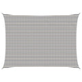 Sonnensegel Hellgrau und Weiß 5 x 8 m HDPE