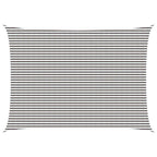 Sonnensegel Hellgrau und Weiß 5 x 8 m HDPE