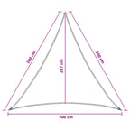 Sonnensegel 3 x 3 x 3 m HDPE