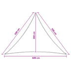 Sonnensegel 5 x 5 x 6 m HDPE