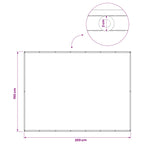Balkon Sichtschutz 150 x 200 cm Stoff mit PU-Beschichtung Sand