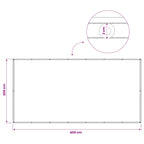 Balkon Sichtschutz 200 x 400 cm Stoff mit PU-Beschichtung Sand