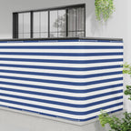 Balkon Sichtschutz 150 x 600 cm Stoff mit PU-Beschichtung