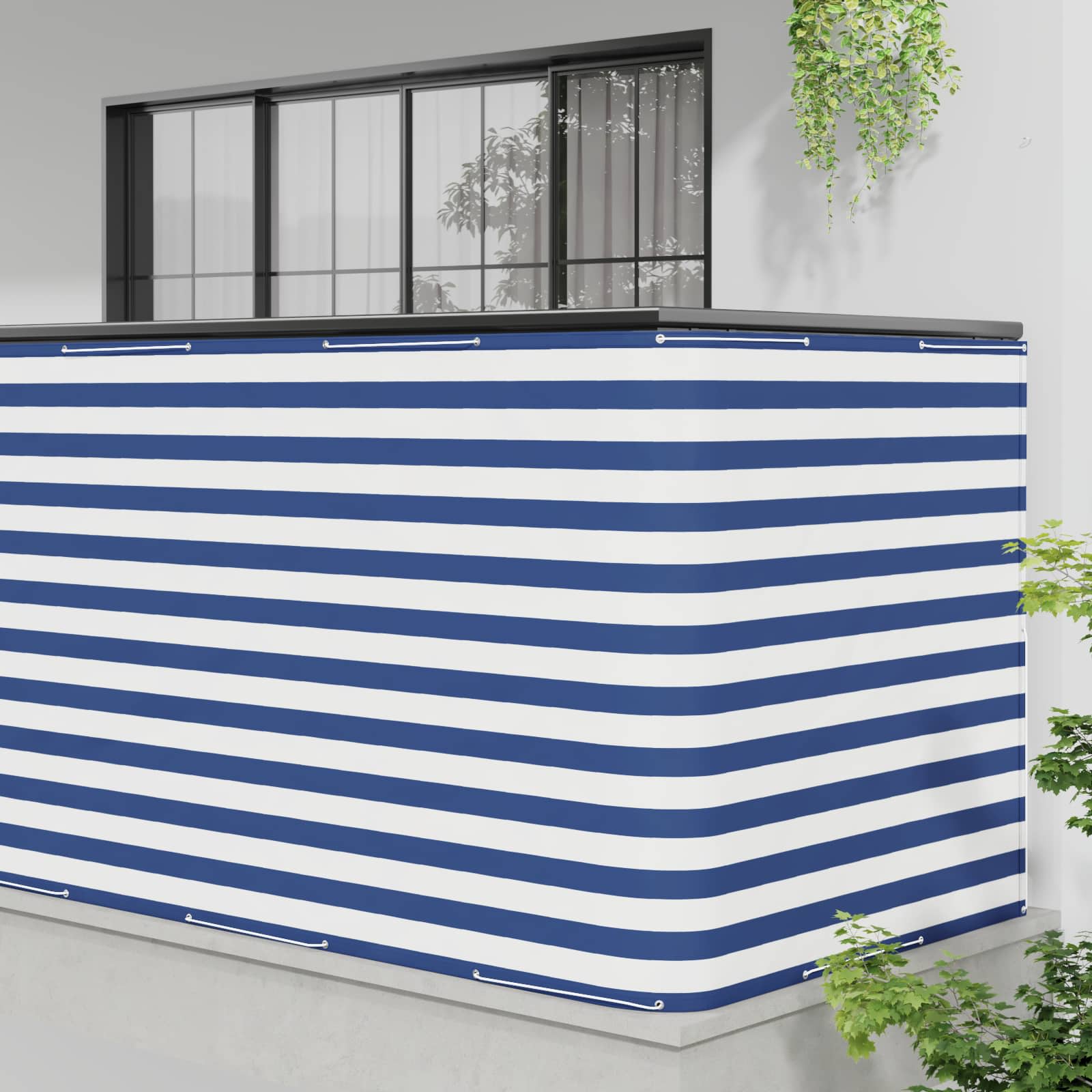 Balkon Sichtschutz 150 x 1000 cm Stoff mit PU-Beschichtung