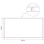 Balkon Sichtschutz 150 x 300 cm Stoff mit PU-Beschichtung Beige