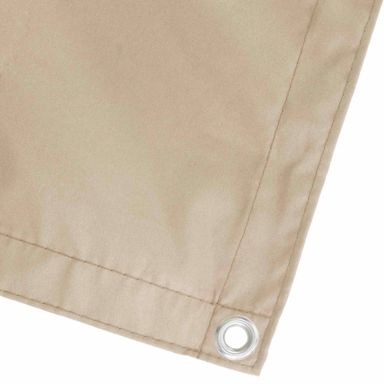 Balkon Sichtschutz 200 x 500 cm Stoff mit PU-Beschichtung Beige