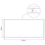Balkon Sichtschutz 180 x 400 cm Stoff mit PU-Beschichtung Creme