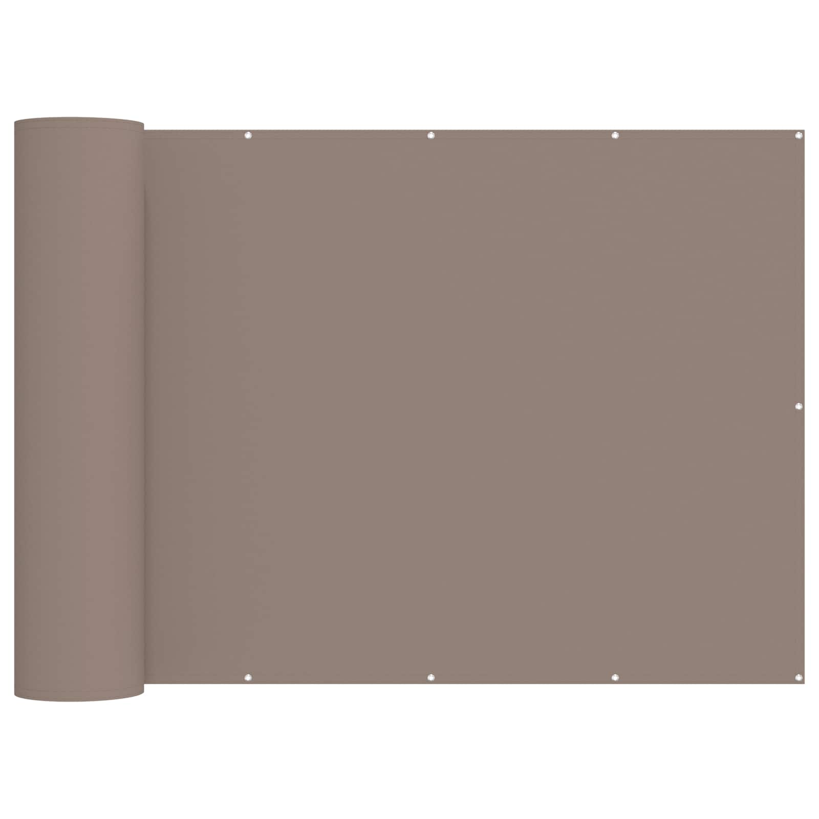 Balkon Sichtschutz 150 x 700 cm Stoff mit PU-Beschichtung Taupe