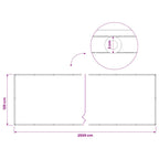 Balkon Sichtschutz 1,2 x 25 m Stoff mit PU-Beschichtung Creme