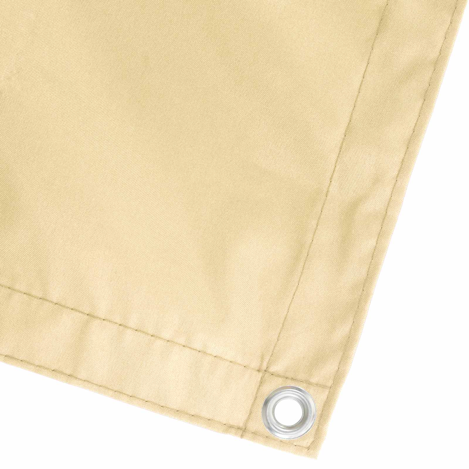 Balkon Sichtschutz 1,5 x 15 m Stoff mit PU-Beschichtung Beige