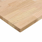 Schreibtisch Weiß und Natur 140 x 60 cm Massivholz Eiche