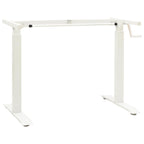 Schreibtisch Weiß und Natur 140 x 60 cm Massivholz Eiche
