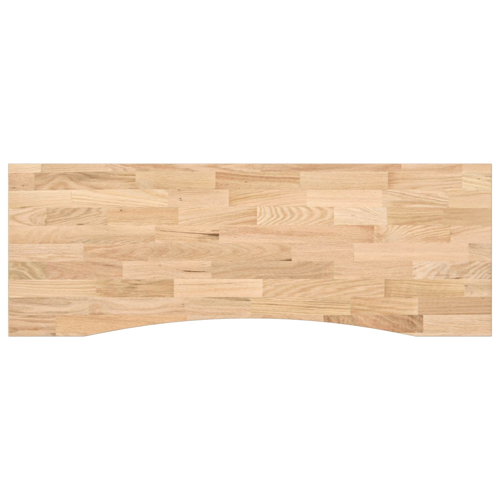 Schreibtisch Weiß und Natur 140 x 60 cm Massivholz Eiche