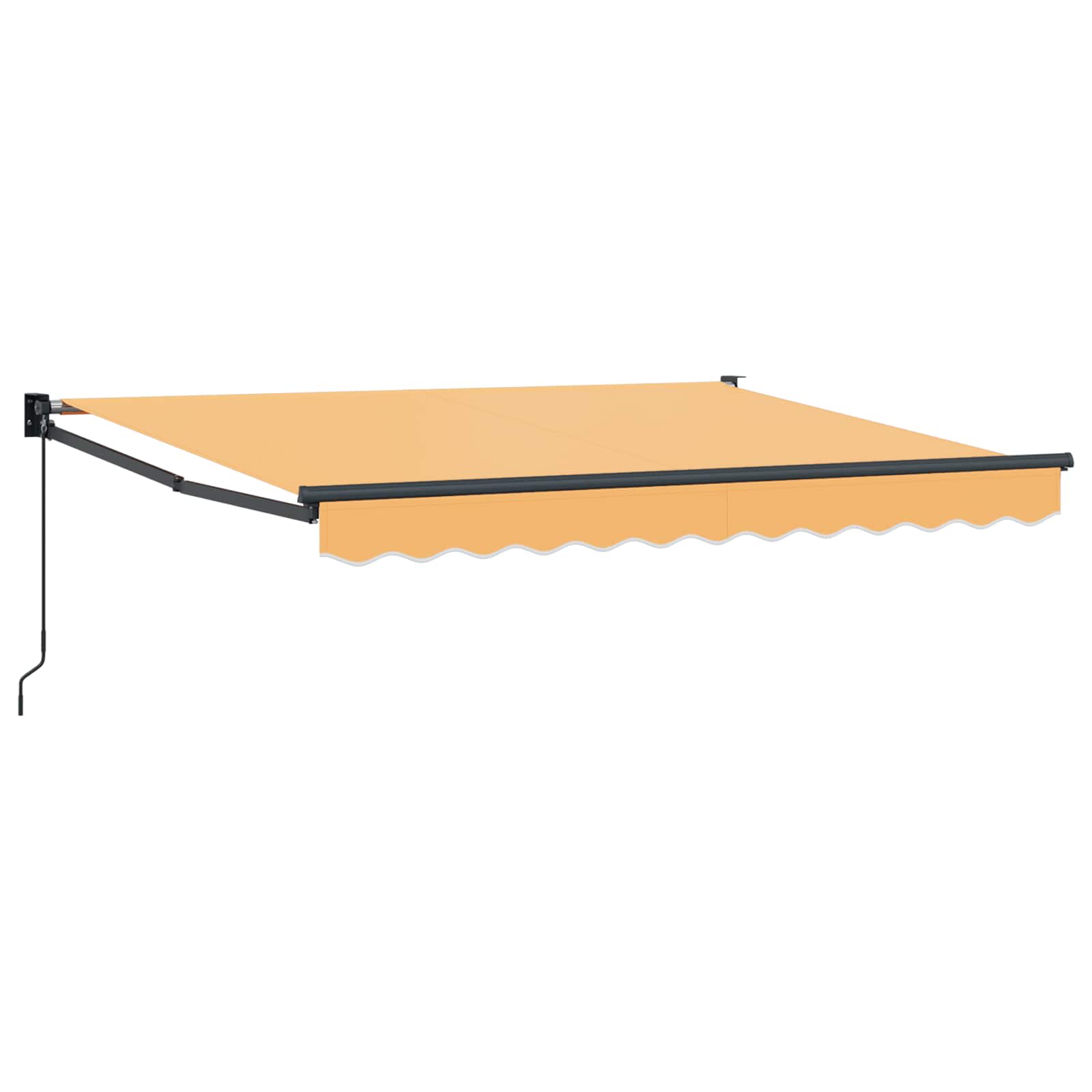 Einziehbare Markise Sand 2,5 x 2 m 100% Polyester und Aluminium