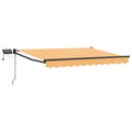 Manuelle Gelenkarmmarkise mit LEDs Sand