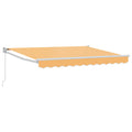 Einziehbare Markise Sand 3,5 x 2 m 100% Polyester und Aluminium