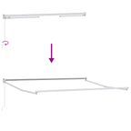 Einziehbare Markise Taupe 3,5 x 2 m