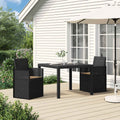 Garten Esszimmerstühle 2 pcs Anthrazit und Taupe PP
