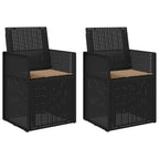 Garten Esszimmerstühle 2 pcs Anthrazit und Taupe PP