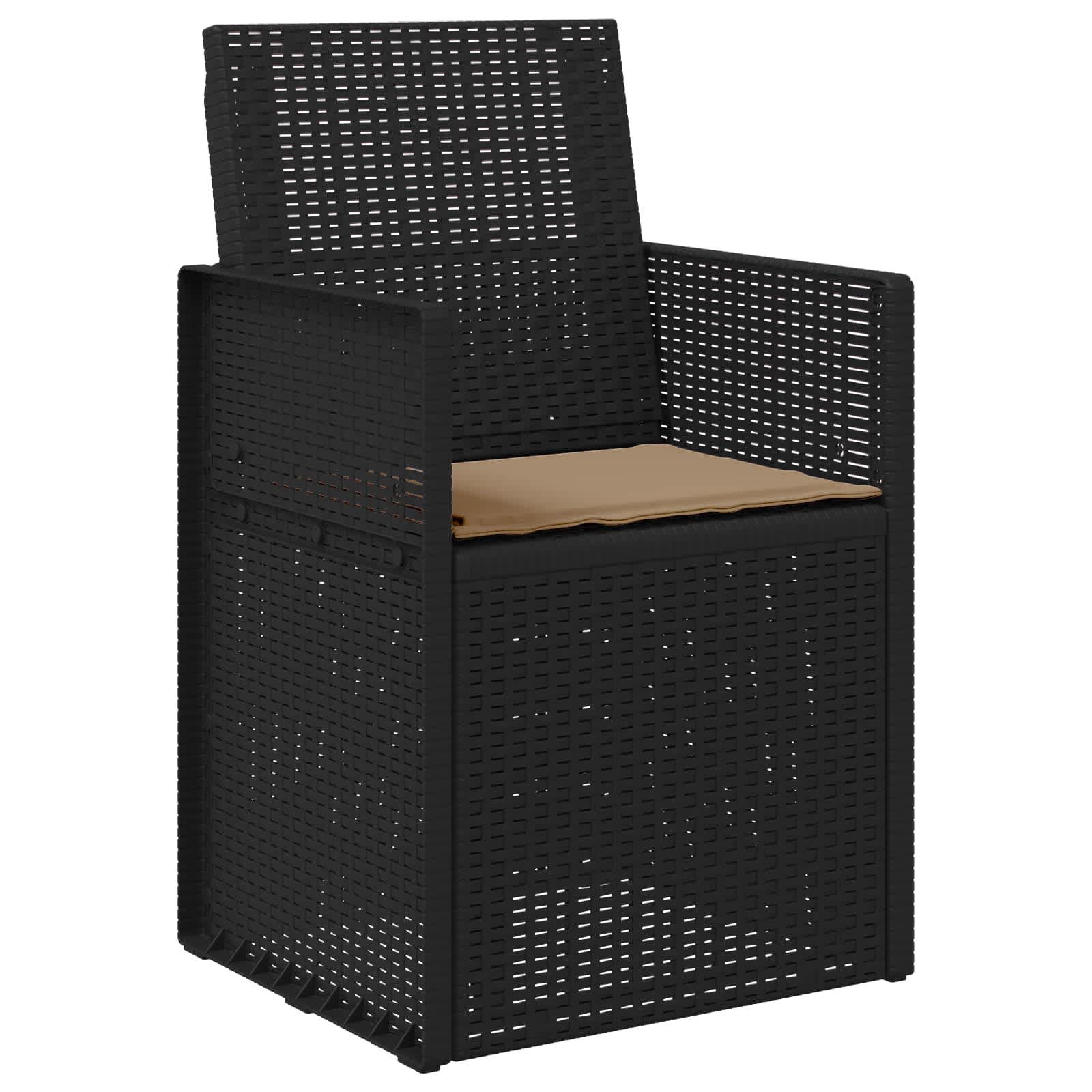 Garten Esszimmerstühle 2 pcs Anthrazit und Taupe PP
