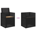Garten Esszimmerstühle 2 pcs Anthrazit und Taupe PP