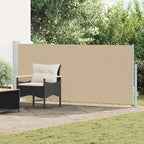 Ausziehbares Seitenmarkise Beige 300 x 120 cm Polyester