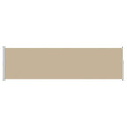 Ausziehbares Seitenmarkise Beige 300 x 120 cm Polyester