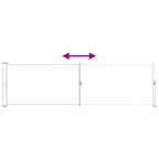 Ausziehbares Seitenmarkise Beige 500 x 117 cm Polyester
