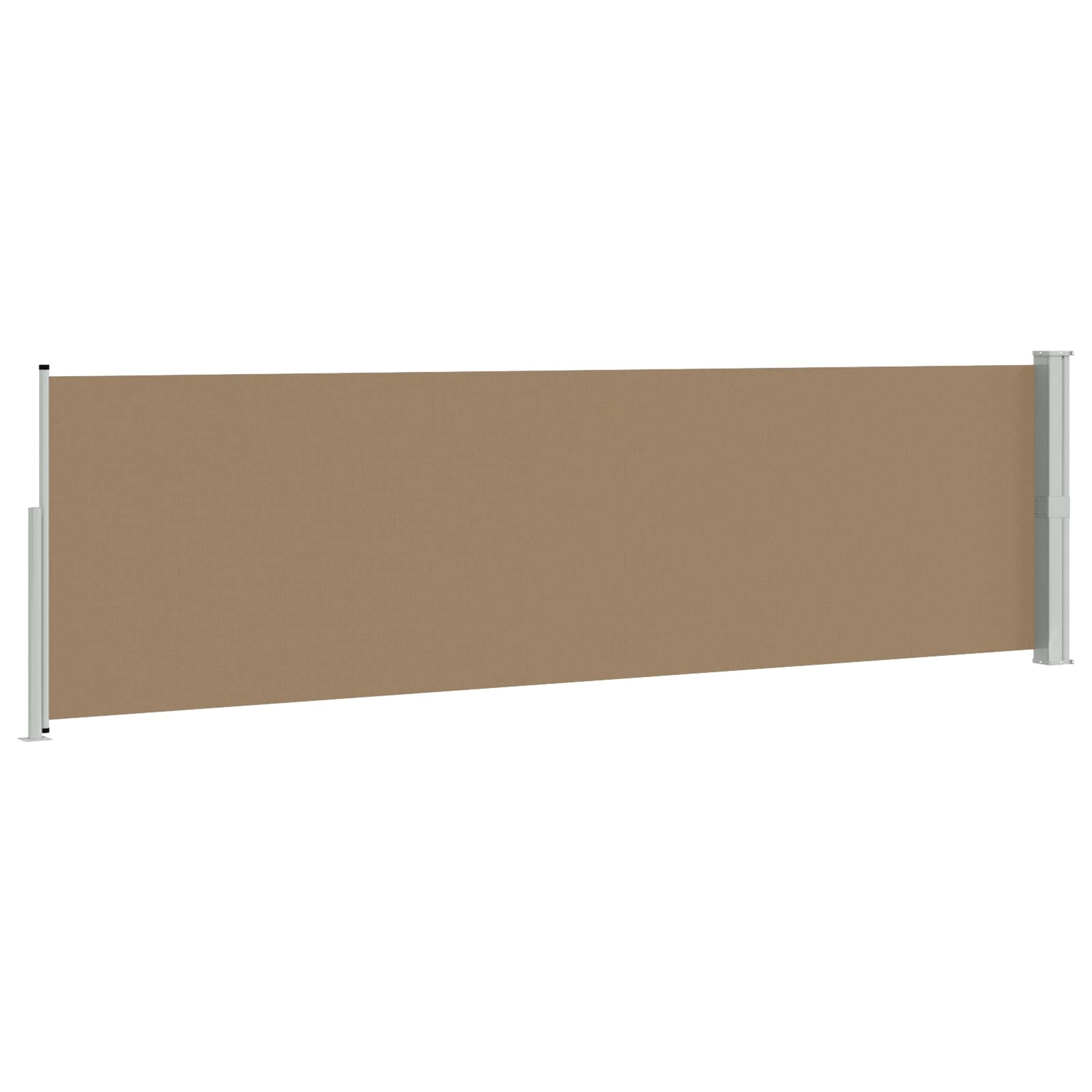 Ausziehbares Seitenmarkise Taupe 500 x 117 cm Polyester