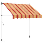 Manuell einziehbare Markise Mehrfarbig 250 x 115 x 300 cm
