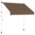 Manuell einziehbare Markise Taupe 150 cm