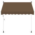 Manuell einziehbare Markise Taupe 250 cm