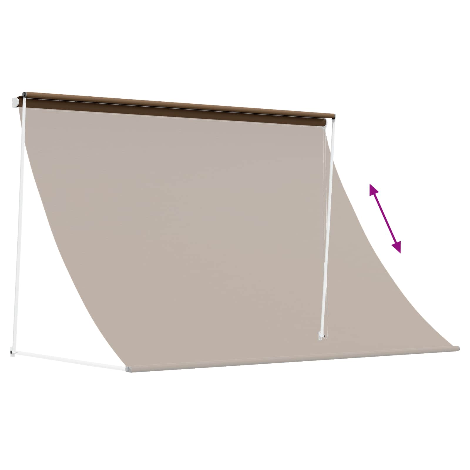 Markise Taupe 400 x 150 cm