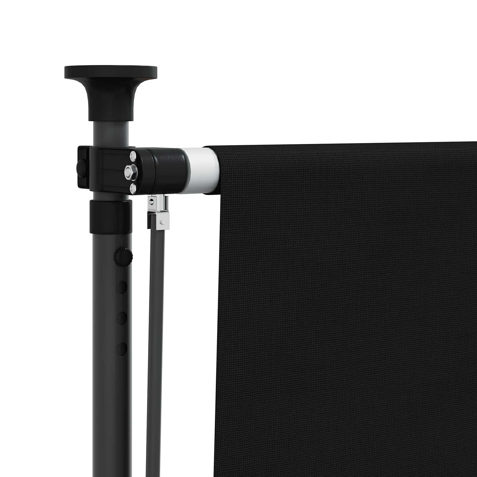 Outdoor Rollo Schwarz 200 x 270 cm