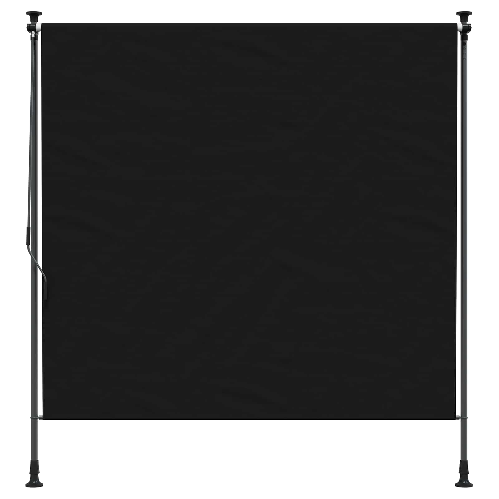 Outdoor Rollo Schwarz 200 x 270 cm