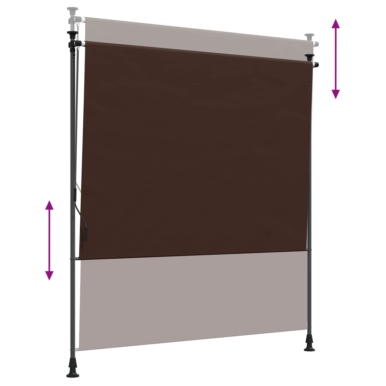 Outdoor Rollo Braun 150 x 270 cm