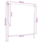 Outdoor Rollo Sand 200 x 270 cm