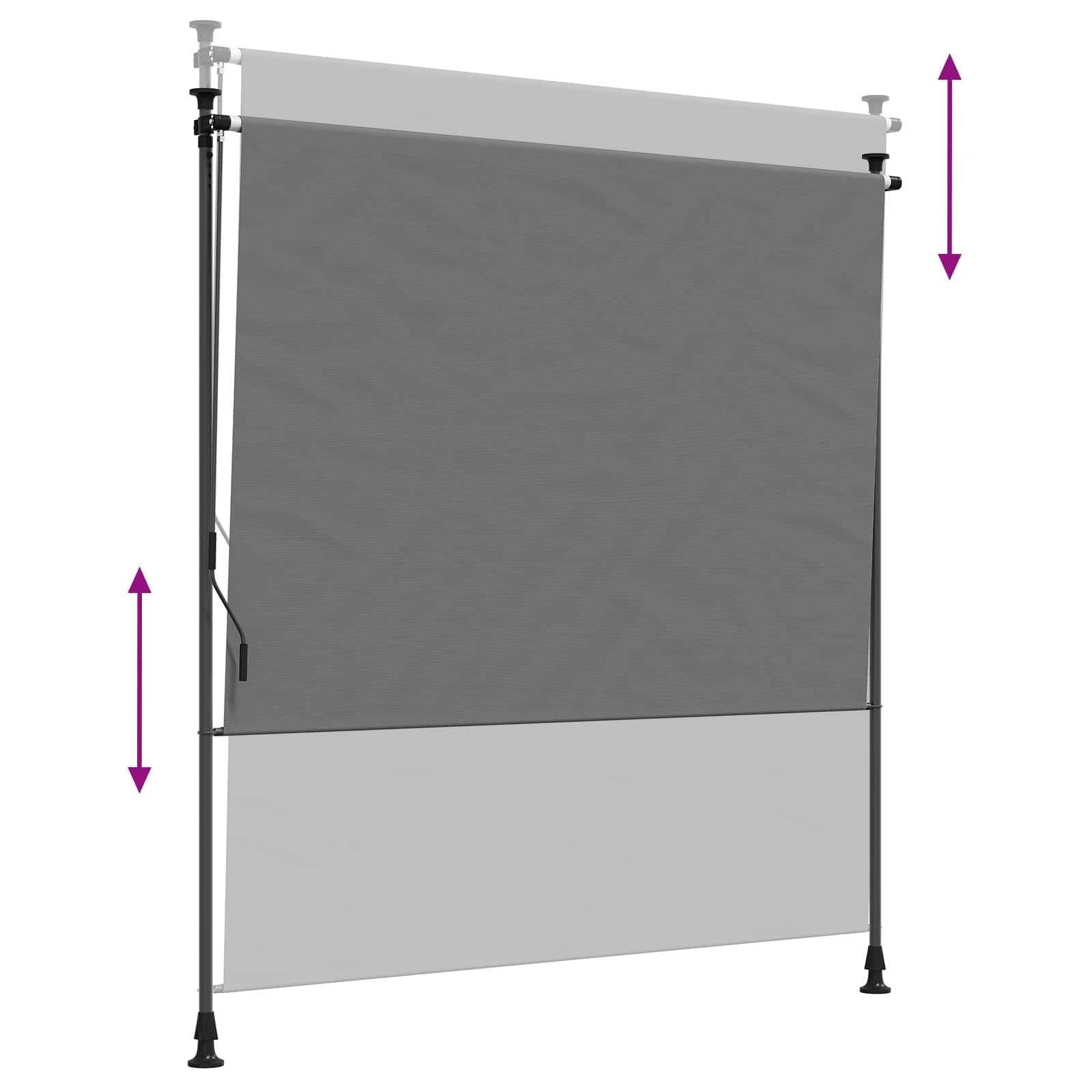 Outdoor Rollo Hellgrau 100 x 270 cm
