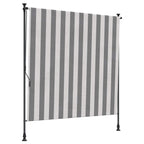 Outdoor Rollo Anthrazit und Weiß 120 x 270 cm