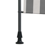 Outdoor Rollo Anthrazit und Weiß 150 x 270 cm