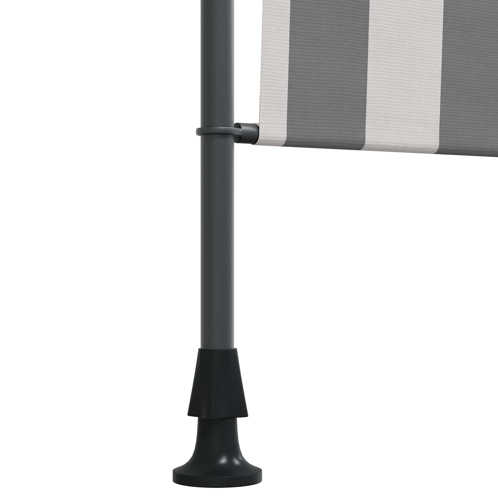 Outdoor Rollo Anthrazit und Weiß 150 x 270 cm