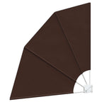 Balkon Sichtschutz 140 x 140 cm Polyester Braun