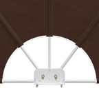 Balkon Sichtschutz 240 x 160 cm Polyester Rechtwinklig Braun