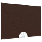 Balkon Sichtschutz 240 x 160 cm Polyester Rechtwinklig Braun