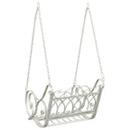 Schaukelbank Stahl 71 x 75 x 59 cm Antik Weiß