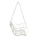 Schaukelbank Stahl 71 x 75 x 59 cm Antik Weiß
