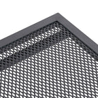 Ausziehbarer Mesh Esstisch Anthrazit 212 x 90 x 76 cm Stahl