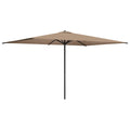 Garten-Sonnenschirm 200 x 300 cm Polyester Rechtwinklig Taupe