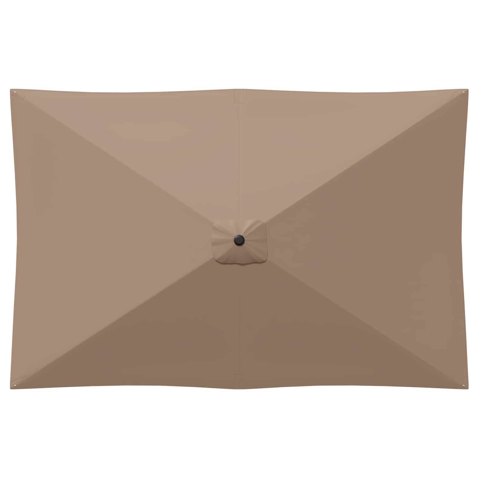 Garten-Sonnenschirm 200 x 300 cm Polyester Rechtwinklig Taupe